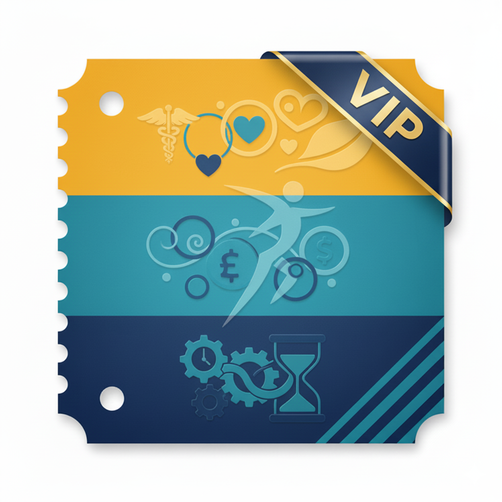 Bilet VIP na Wydarzenie Edukacyjno - Biznesowe "Zdrowie ⭐ Pieniądze ⭐ Czas"